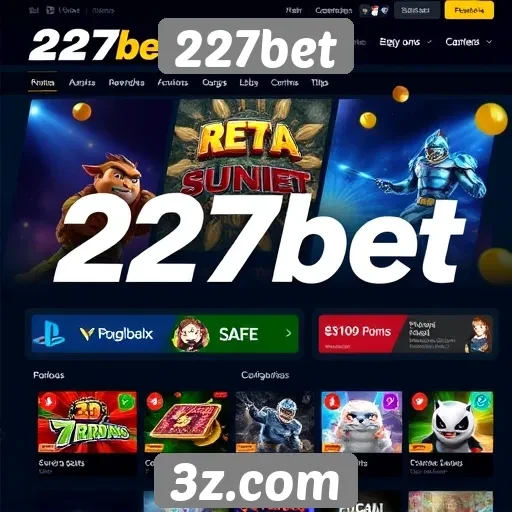 Avaliação das funcionalidades do site de jogos 227bet